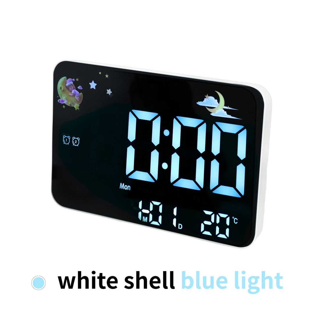 Digital alarm clock with projection and temperature display Bowlift