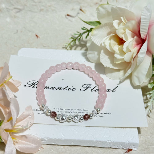 Romantic Floral Beaded Bracelet Bowlift