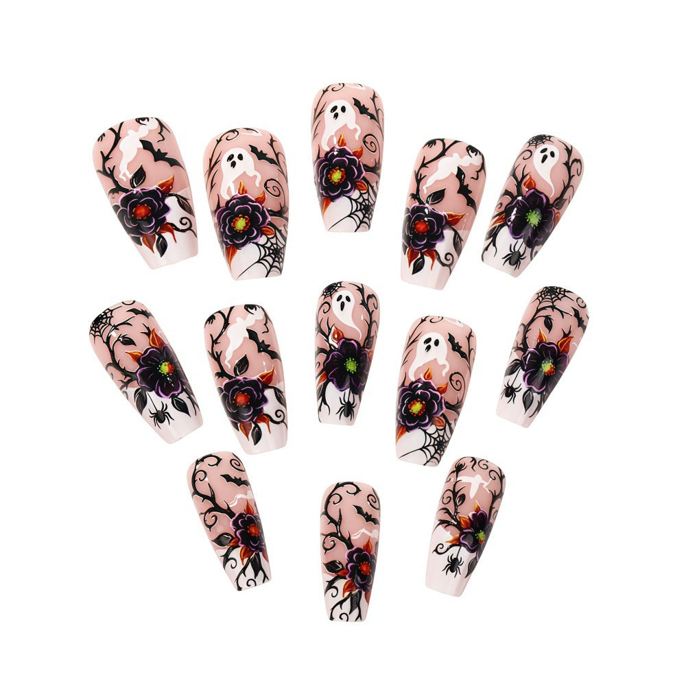 Artificial nails with original Halloween motif Bowlift