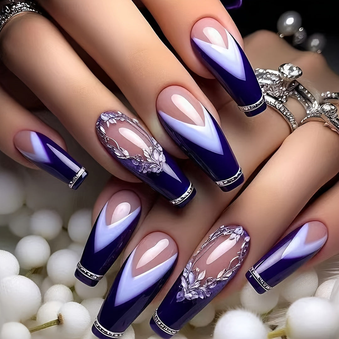 Floral-Inspired 3D Acrylic Nail Art Bowlift