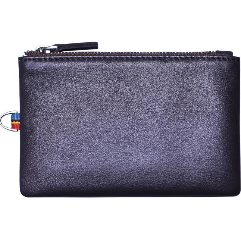 Zippered Leather Cardholder Bowlift