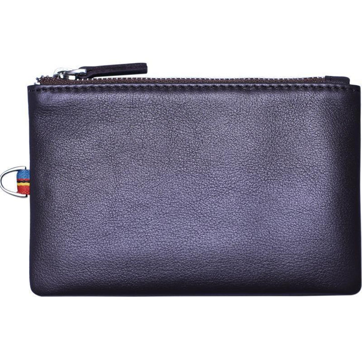 Zippered Leather Cardholder Bowlift