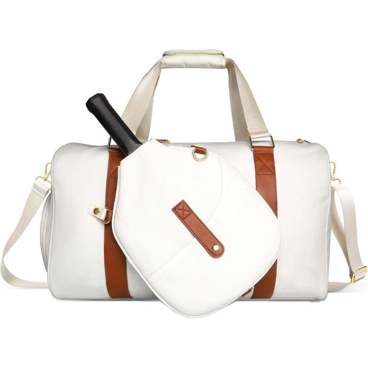 Sporty travel bag with integrated racket cover Bowlift