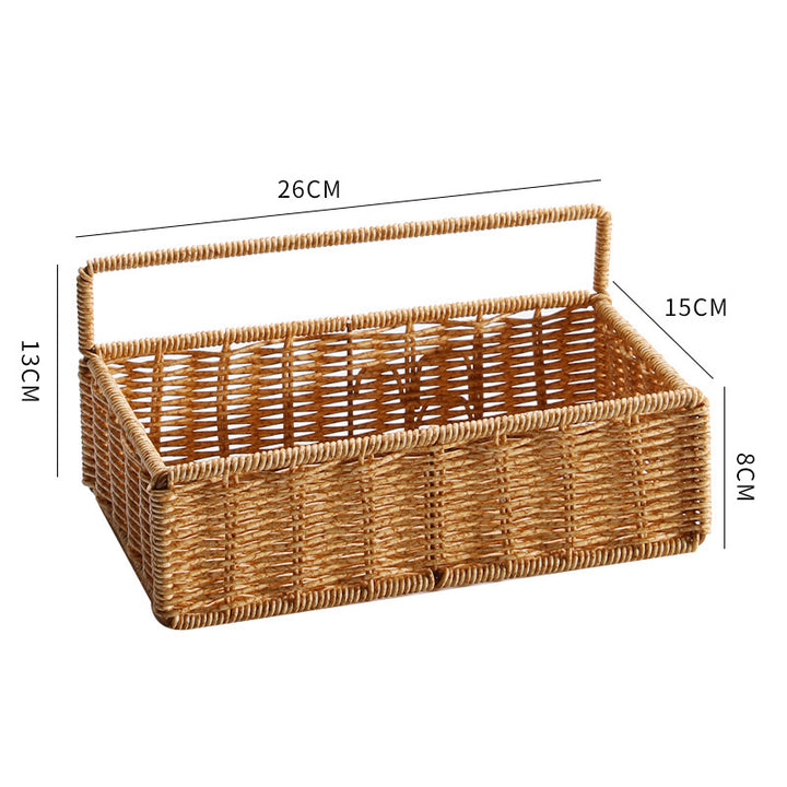 Unisex storage basket with practical carrying handle Bowlift