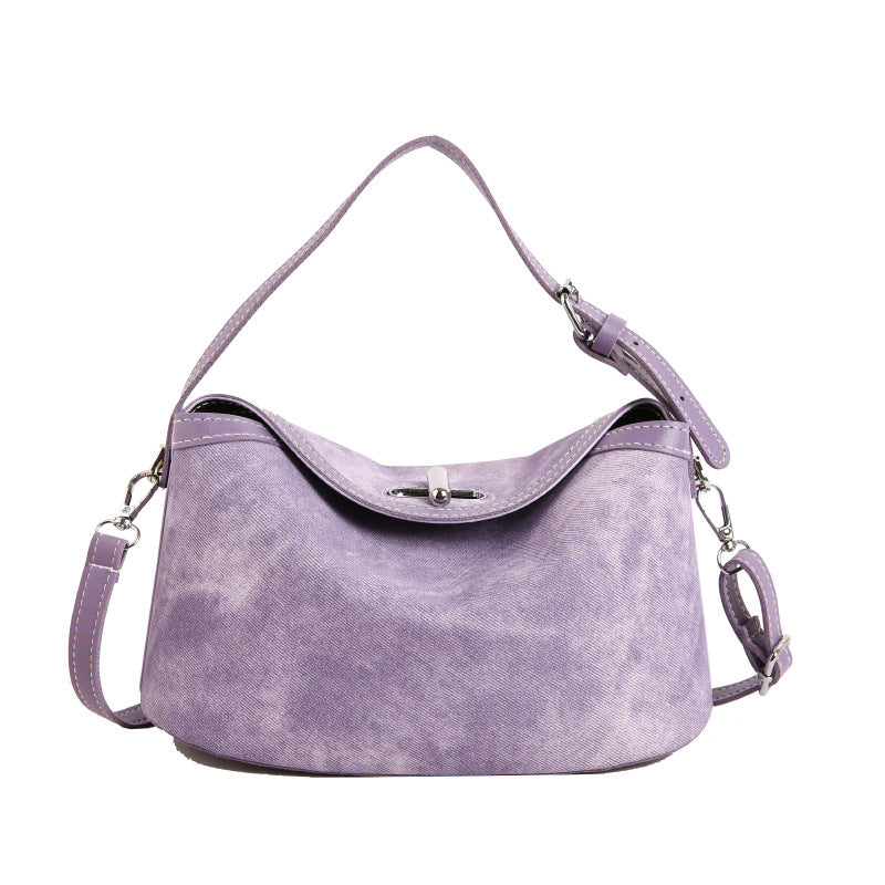 WoStylish Vintage Suede Hobo Bag Bowlift