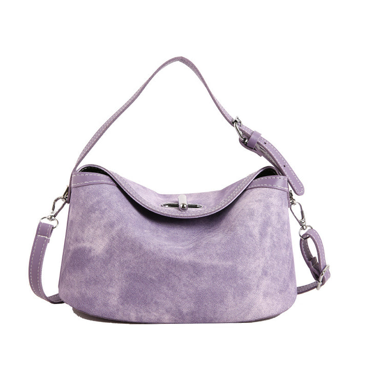 WoStylish Vintage Suede Hobo Bag Bowlift