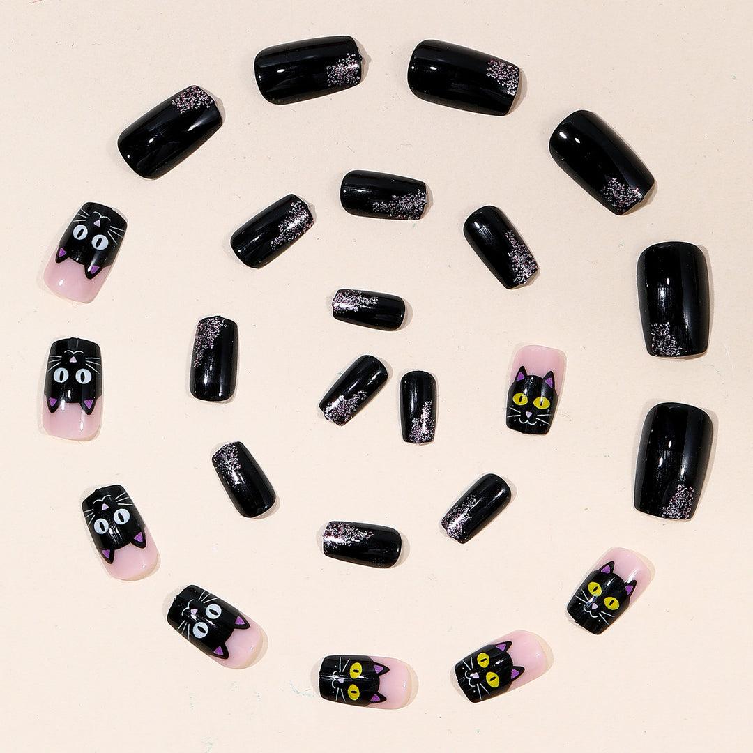 Cat-Themed 3D Nail Art Extensions Bowlift