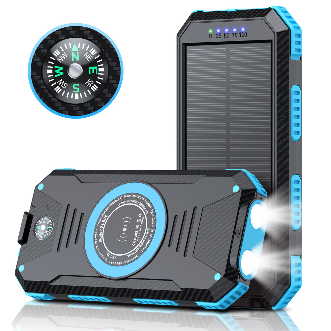 Solar Powerbank with Wireless Charging Function Bowlift
