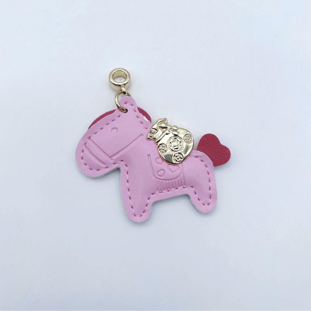 Animal-Shaped Leather Keychain Bowlift
