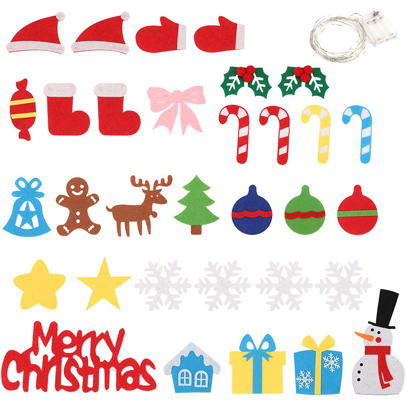 BowLift | Montessori felt Christmas tree with fairy lights