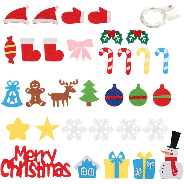 BowLift | Montessori felt Christmas tree with fairy lights