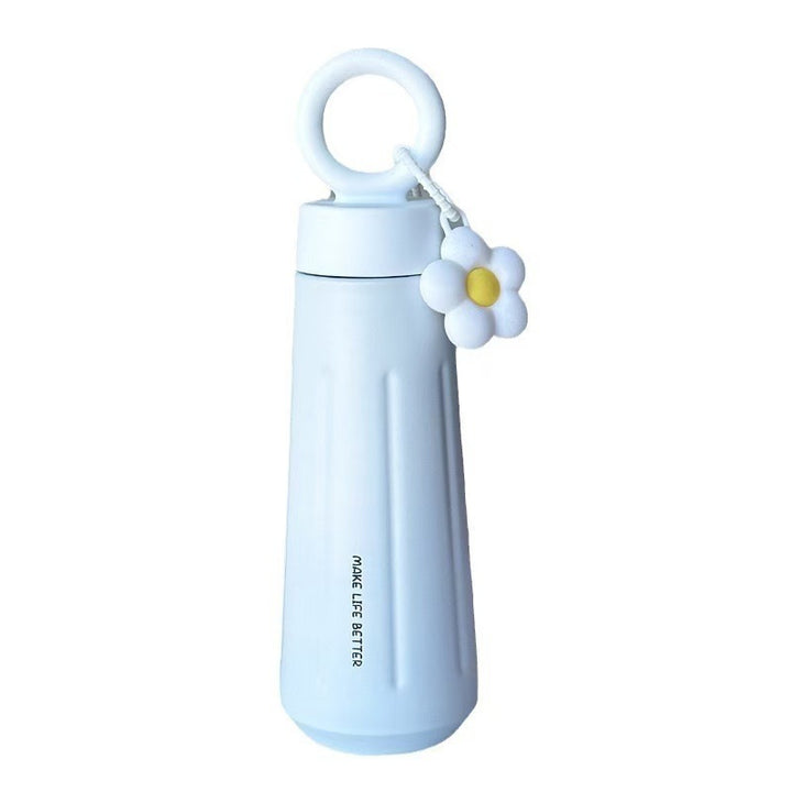 Ladies stylish water bottle with practical carry handle Bowlift