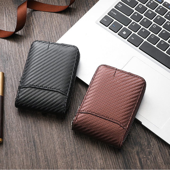 Carbon Fiber Zip-Around Wallet Bowlift