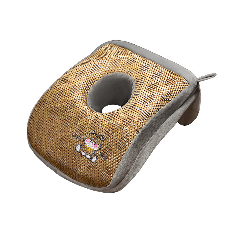 Plush Neck Support Pillow with Ergonomic Cutout Bowlift