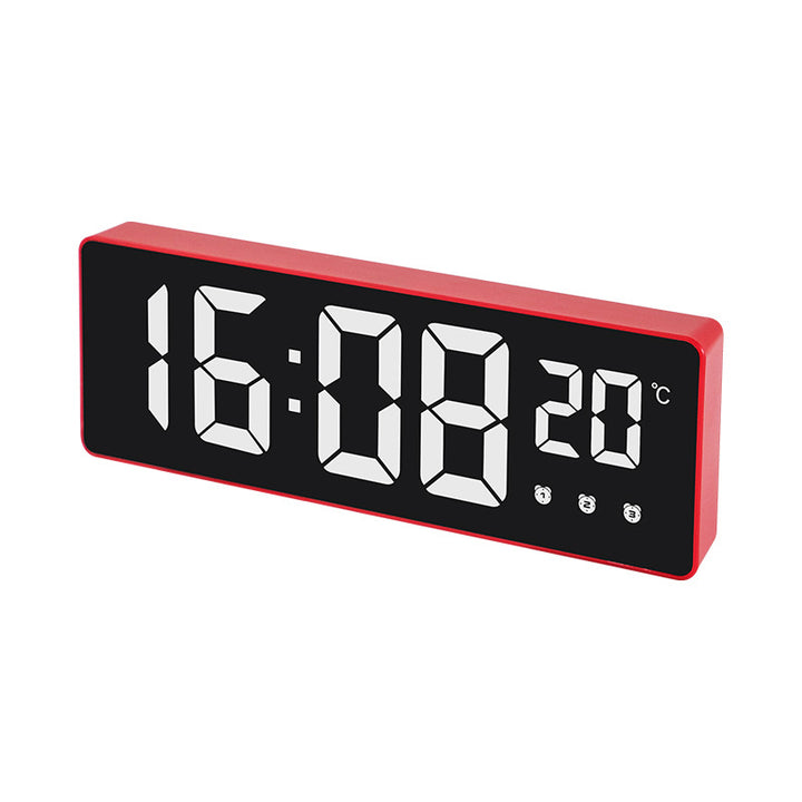 Digital table alarm clock with temperature display and LED display Bowlift