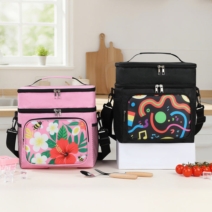Insulated Floral Lunch Cooler Bag Bowlift