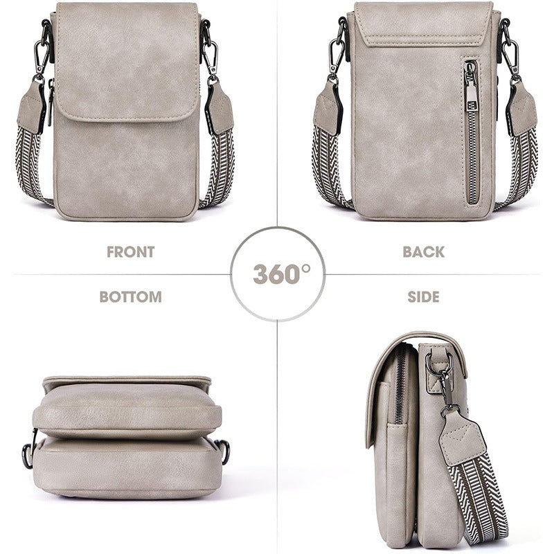 Small crossbody bag with decorative shoulder strap Bowlift
