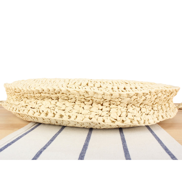 Macrame Crossbody Bag with Wooden Handle Bowlift