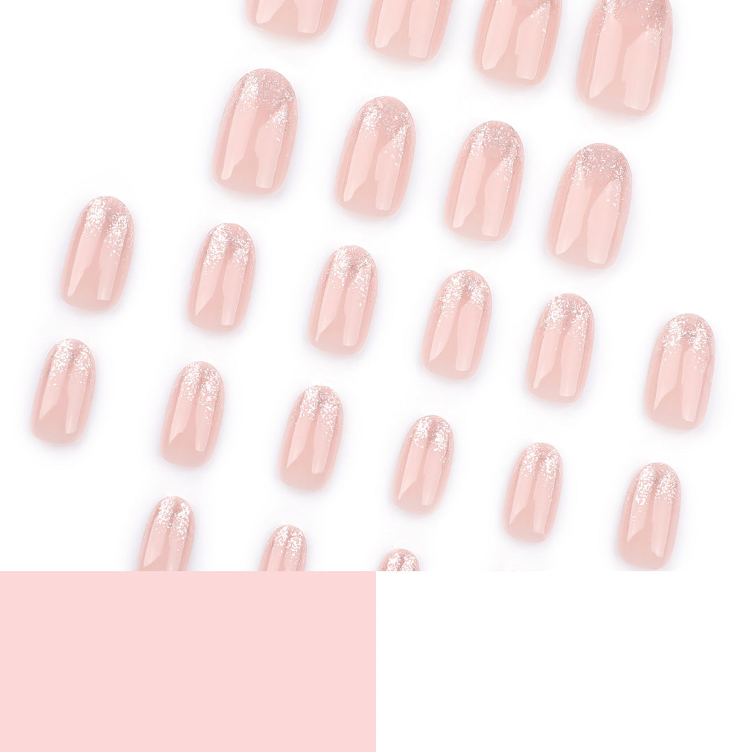 Glittering nail extensions with elegant gradient Bowlift