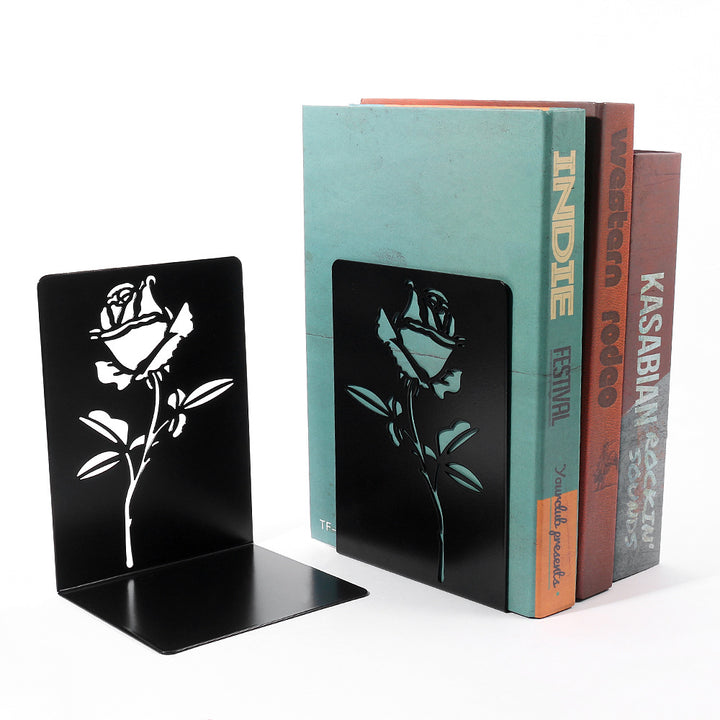 Decorative Floral Metal Bookends