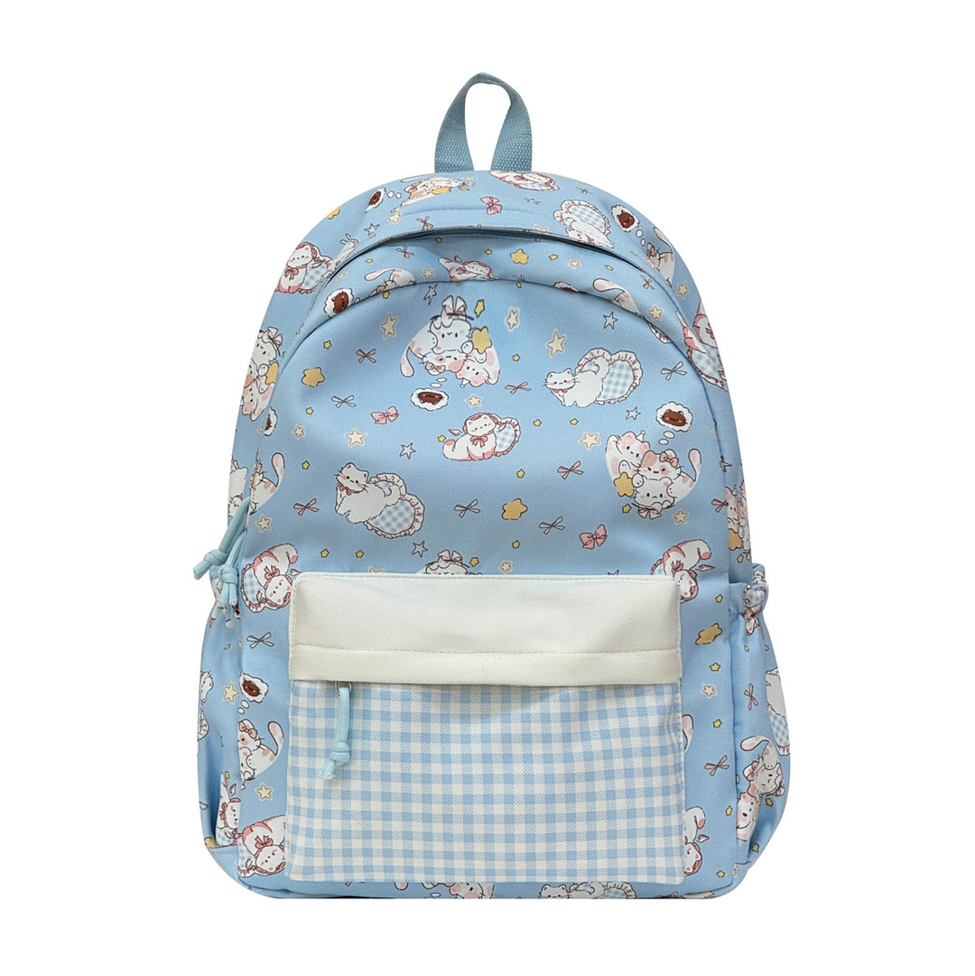 Whimsical Character Print Backpack