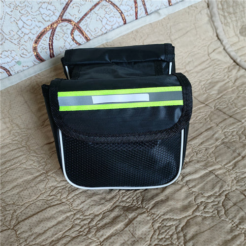 double bicycle saddle pannier bag with reflective strip water-resistant Oxford fabric Bowlift