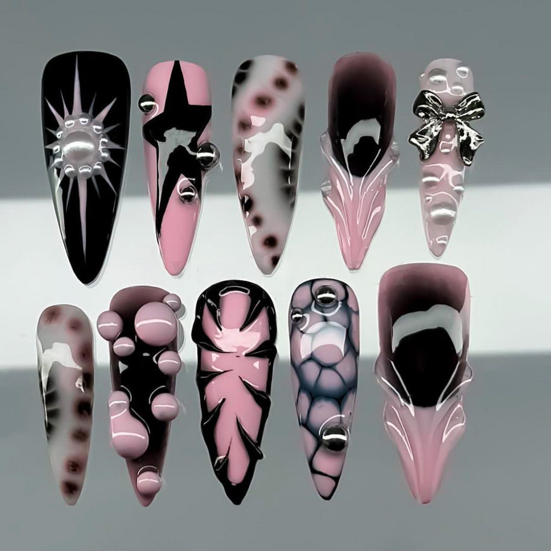 Thematic Artisan Press-On Nail Set Bowlift