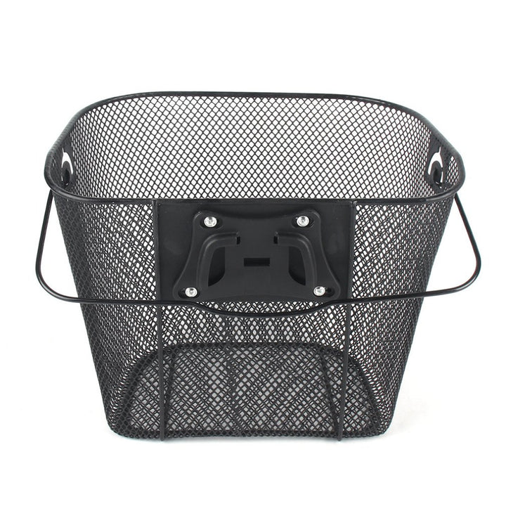 Front Quick Release Mesh Bicycle Basket with Locking Handlebar Mount Bowlift