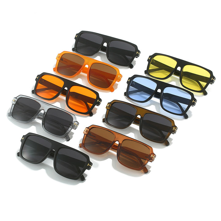 Women's square sunglasses with stylish, transparent frame Bowlift
