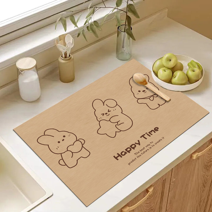 Cute Cartoon Dog Kitchen Mat Bowlift