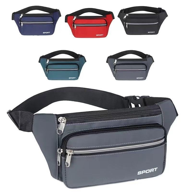 Sporty Waist Bag With Multiple Compartments Bowlift