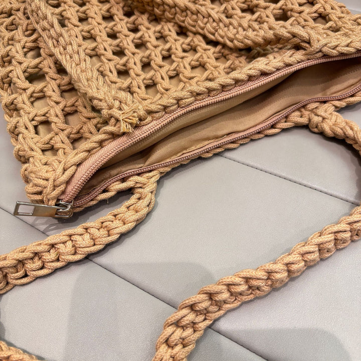Hand-knotted net bag Bowlift
