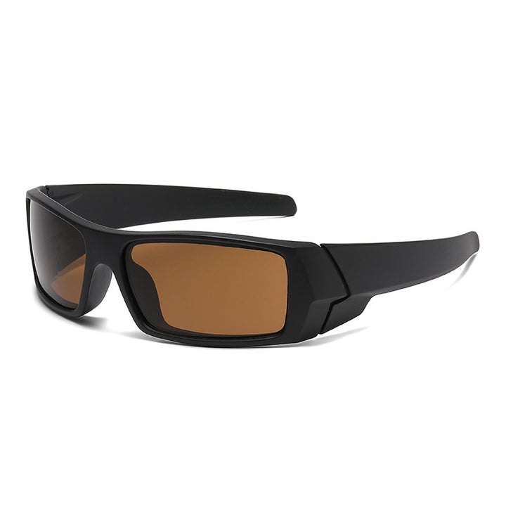 Polarized Wraparound Fishing Sunglasses with Impact-Resistant Frame Bowlift