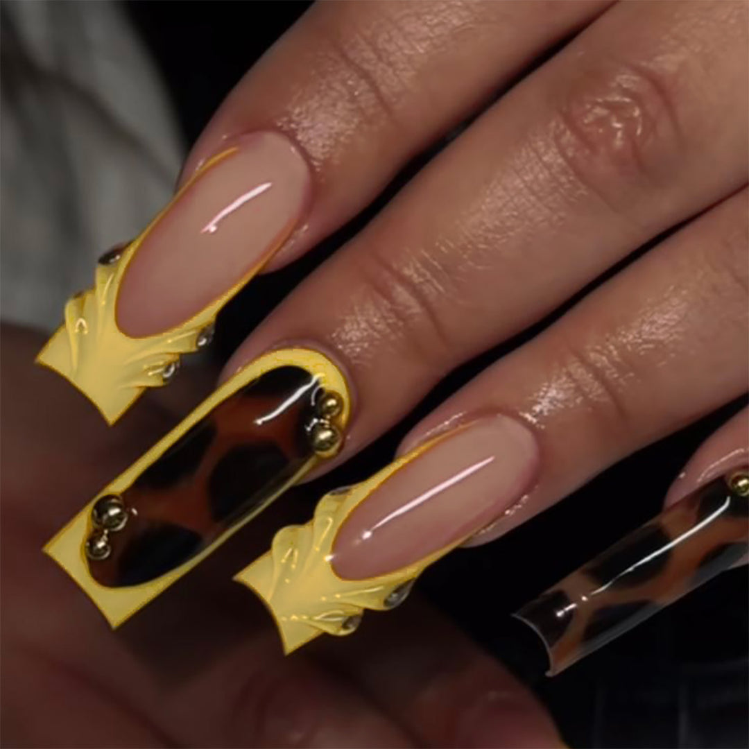Premium Ornate Stiletto Press-On Nails Bowlift