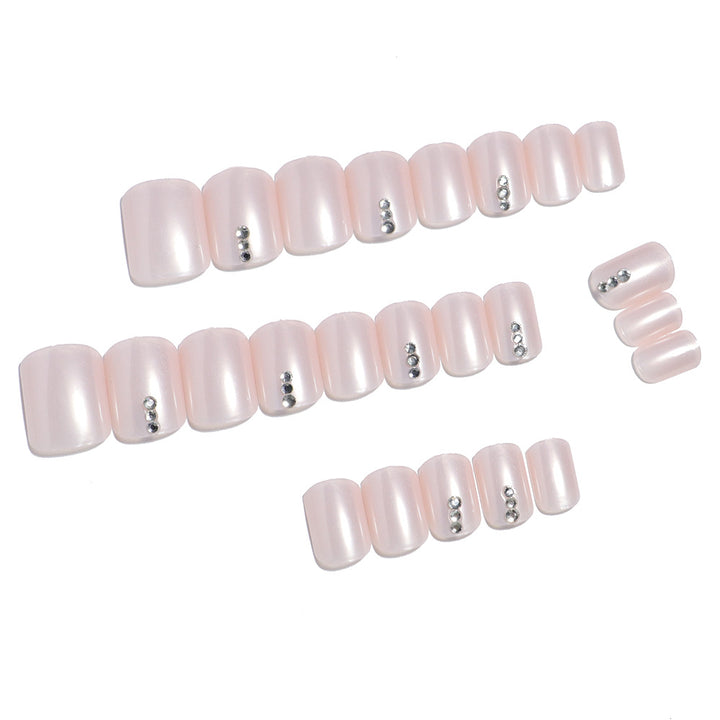 Premium Press-On Nail Kit with Natural Finish Bowlift