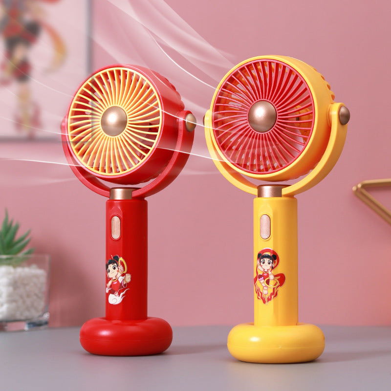 Unisex Portable Hand Fan in Playful Design Bowlift
