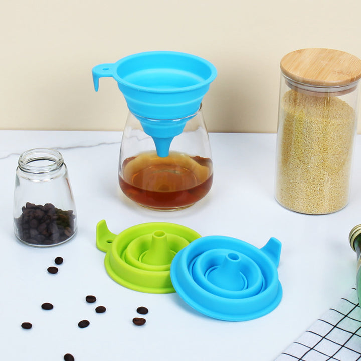 Collapsible Silicone Funnel with Innovative Design Bowlift