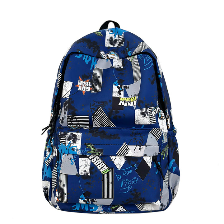 Graphic Patterned School Backpack