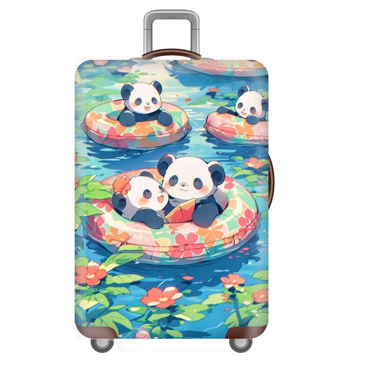 Unisex Hard-shell Travel Suitcase with Funny Panda Design Bowlift
