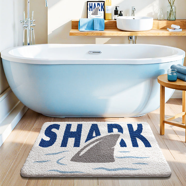 Unisex Coastal-Themed Bath Mat Bowlift
