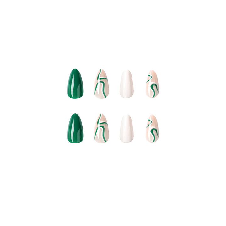 Elegant Nail Art with Creative Wave Designs Bowlift