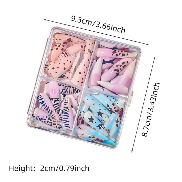 Artistic Long Stiletto Press-On Nail Set Bowlift