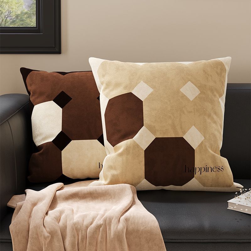 Cozy Geometric Pattern Decorative Throw Pillow