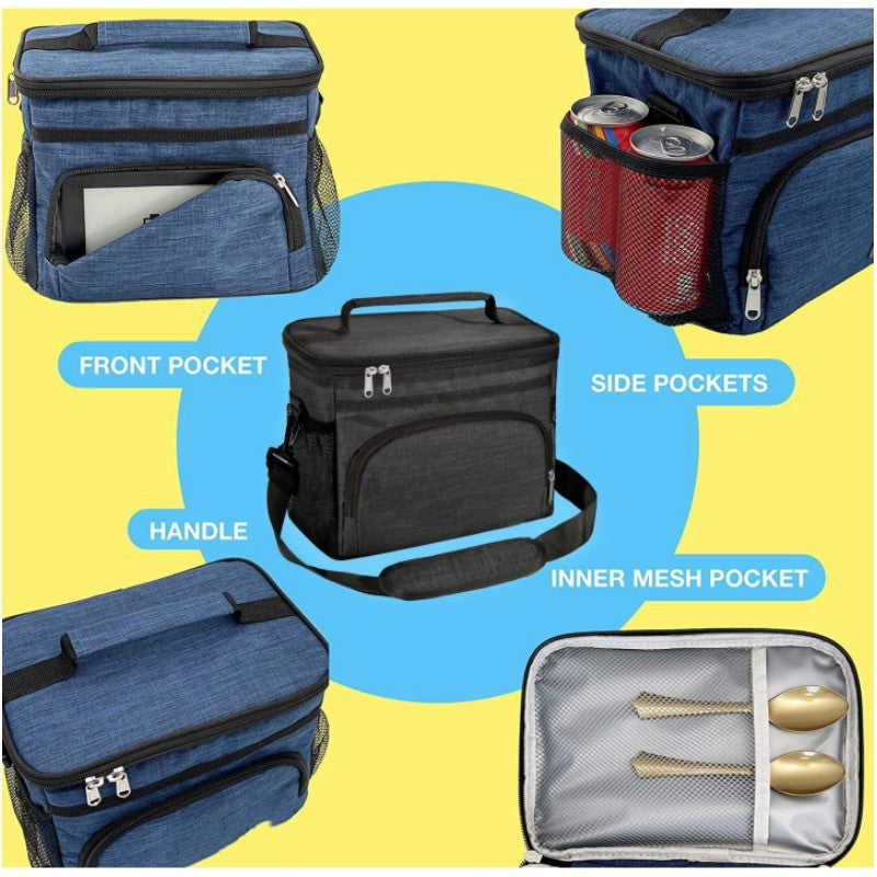 Cooler bag with multiple compartments and durable carrying handle Bowlift