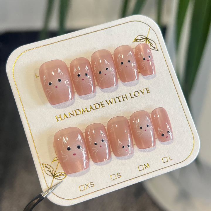 Artful nail art with cute rabbit motif Bowlift