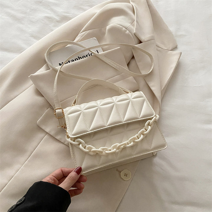 Quilted Mini Satchel Handbag Bowlift