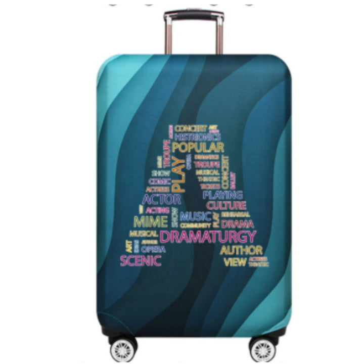Unisex Hard Shell Suitcase with Creative Cultural Design Bowlift