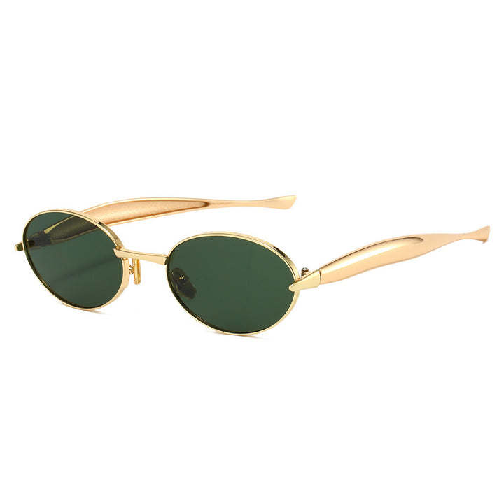 Elegant Oval Frame Sunglasses Bowlift