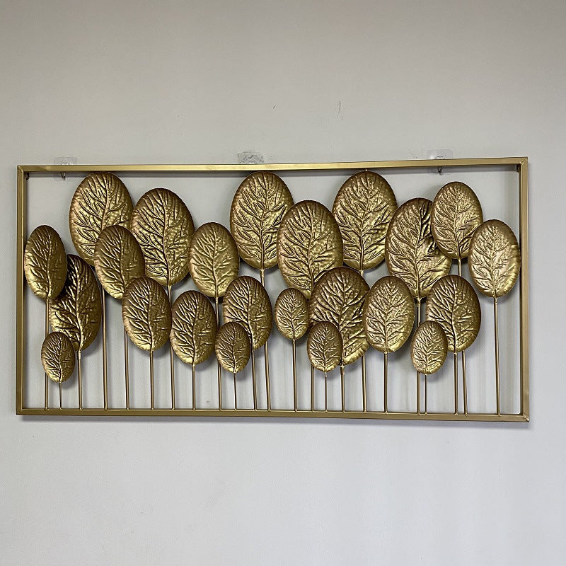 Decorative Metal Leaf Wall Art Panel Bowlift