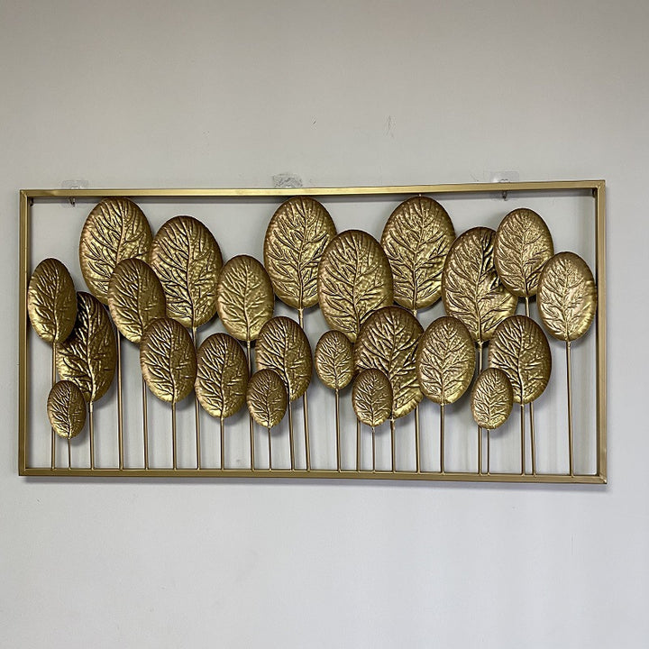 Decorative Metal Leaf Wall Art Panel Bowlift